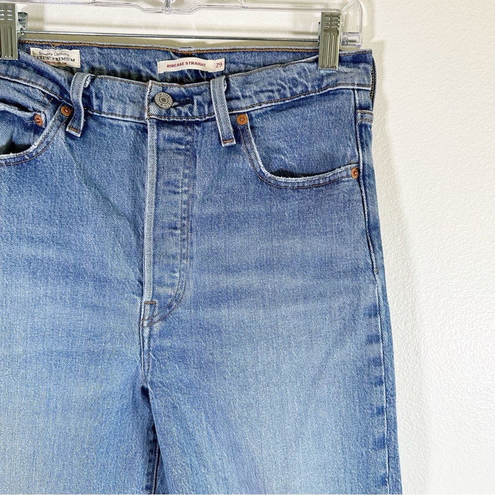 Levi’s Ribcage Straight Leg Jean 29 - Picture 4 of 9